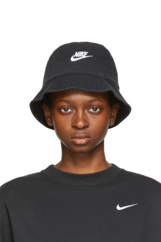 Nike: Black Sportswear Bucket Hat | SSENSE