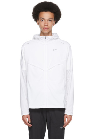 Nike: White Packable Windbreaker Jacket | SSENSE