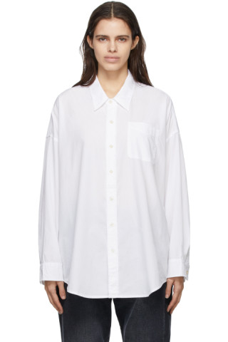 R13: White Oxford Shirt | SSENSE