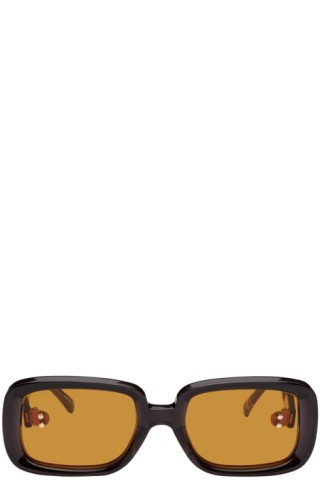 Doublet: Black Square Flame Sunglasses | SSENSE