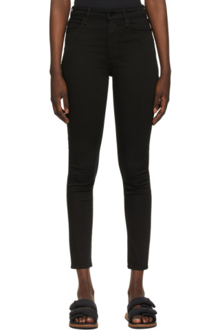 Black Nina High-Rise Skinny Jeans by rag & bone on Sale