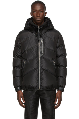 TOM FORD: Down Silk Pipeline Jacket | SSENSE