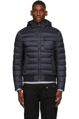 Belstaff: Navy Down Streamline Jacket | SSENSE