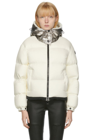 Moncler: Off-White Down Bufonie Puffer Jacket | SSENSE