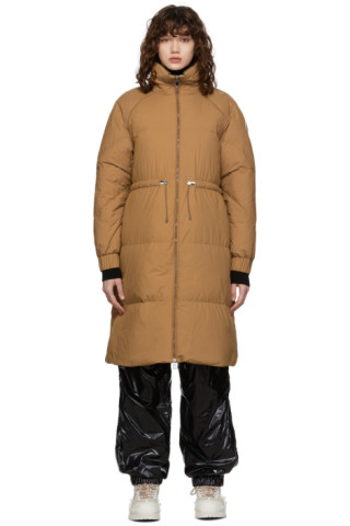 Moncler: Tan Down Citronnier Coat | SSENSE