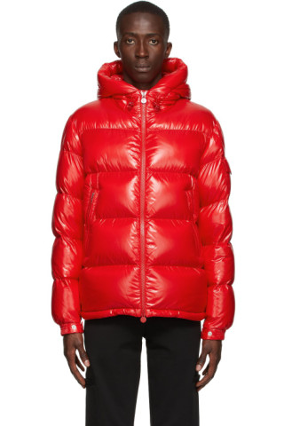 Moncler: Red Down Ecrins Jacket | SSENSE Canada