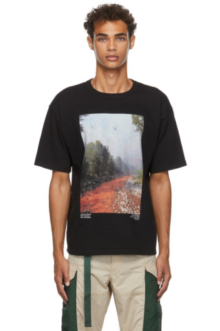 Reese Cooper: Black Western Wildfires T-Shirt | SSENSE
