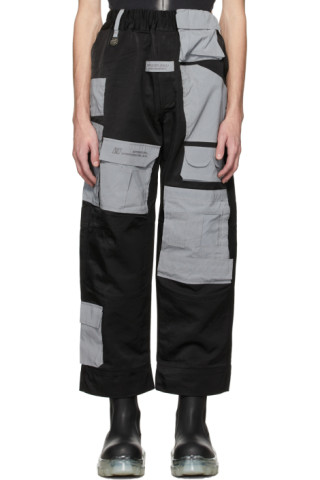 Xander Zhou: Black Wide-Leg Trousers | SSENSE