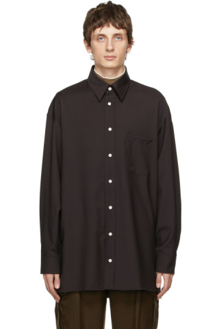 UNIFORME: Cool Wool Oversized Shirt | SSENSE