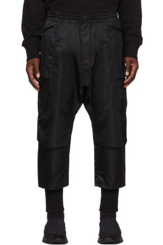 Y-3 - Black Twill Tech Cargo Pants