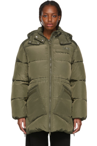 GANNI: Green Insulated Puffer Jacket | SSENSE