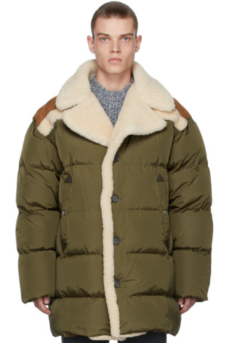 Khaki Down Lumber Coat by Dsquared2 on Sale