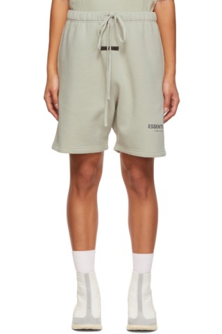 Essentials - SSENSE 限定 グリーン スウェット ショートパンツ Essentials - SSENSE 限定 グリーン スウェット ショートパンツ