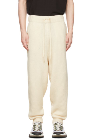 Moncler Genius: 2 Moncler 1952 Off-White Cashmere & Wool Lounge Pants ...