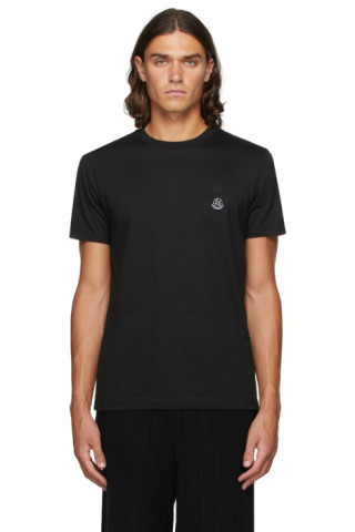 Moncler Genius: 2 Moncler 1952 Black Double Logo T-Shirt | SSENSE