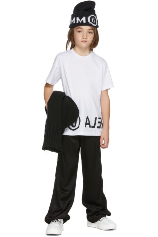 MM6 Maison Margiela キッズ|ホワイト ロゴ T シャツ | SSENSE 日本 MM6 Maison Margiela キッズ|ホワイト ロゴ T シャツ | SSENSE 日本