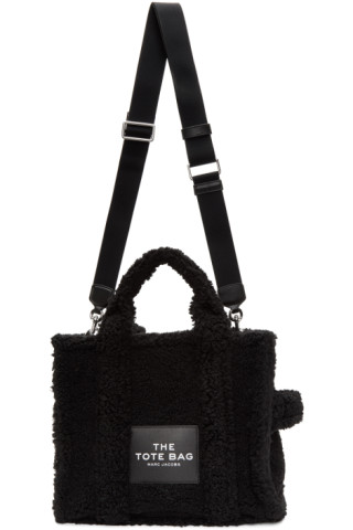 Marc Jacobs: Black Sherpa 'The Small Traveler' Tote | SSENSE UK