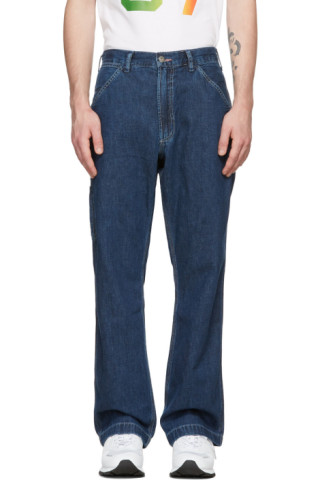 Blue Denim Carpenter Pants by Polo Ralph Lauren on Sale