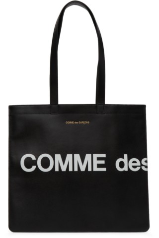 Comme des Garçons Wallets: Black Huge Logo | SSENSE