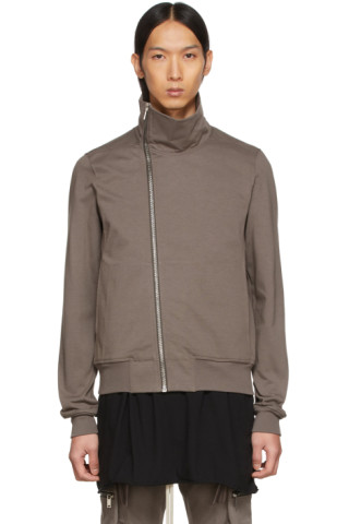 Rick Owens: Grey Bauhaus Jogger Sweater | SSENSE