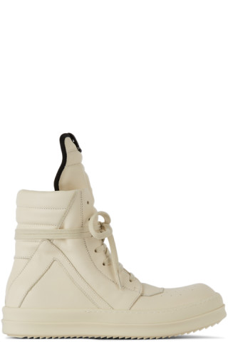 Kids Off-White Geobasket High Sneakers by Rick Owens | SSENSE