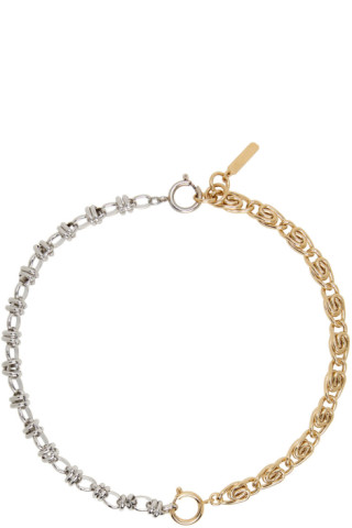 Justine Clenquet: Gold & Silver Will Bracelet | SSENSE