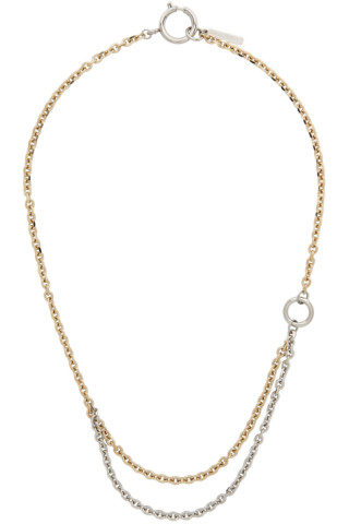 Gold & Silver Kurt Necklace by Justine Clenquet on Sale