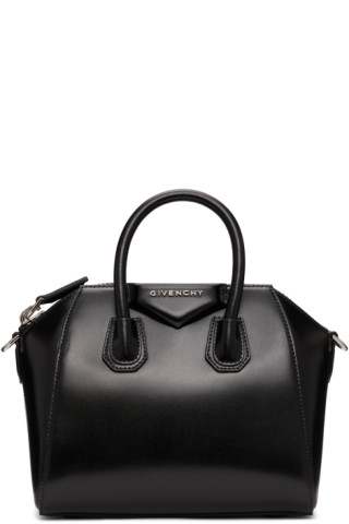 Givenchy: Black Mini Antigona Bag | SSENSE