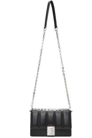 Givenchy: Black Small 4G Quilted Chain Bag | SSENSE Canada