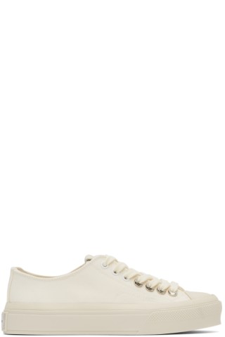 Givenchy: Off-White Canvas City Sneakers | SSENSE
