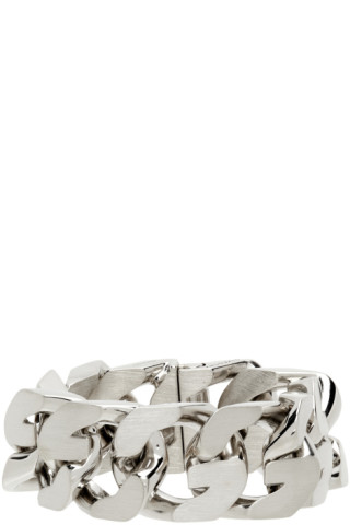 Givenchy: Silver G Chain Bracelet | SSENSE