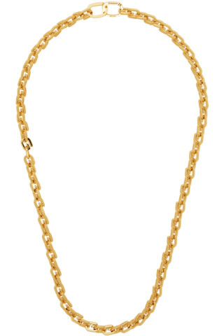 Gold G Link Necklace by Givenchy on Sale