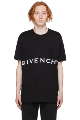 Givenchy: Black Oversized 4G T-Shirt | SSENSE