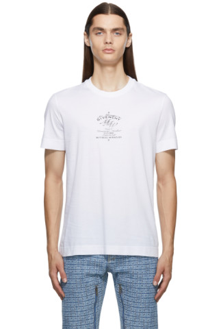 White Slim Fit Crest T-Shirt by Givenchy on Sale