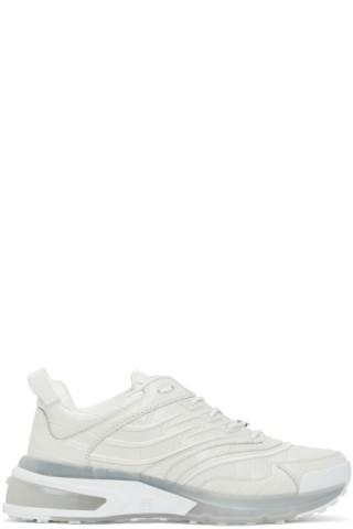 Givenchy: White Croc GIV 1 Sneakers | SSENSE