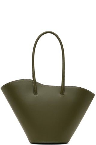 Khaki Tall Tulip Tote by Little Liffner on Sale