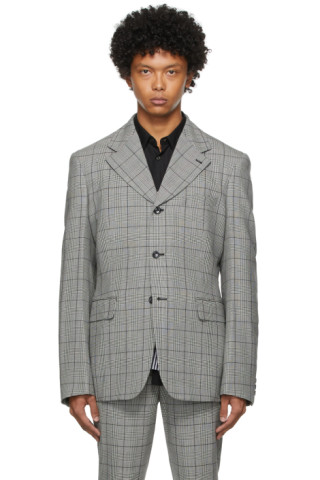 Check Wool Blazer by Comme des Garçons Homme Plus on Sale