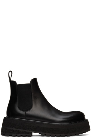 Black Carretta Beatles Chelsea Boots by Marsèll on Sale