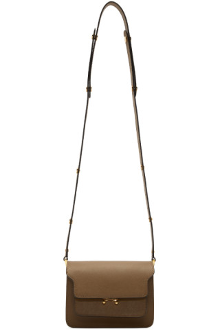 Marni: Brown Mini Trunk Bag | SSENSE