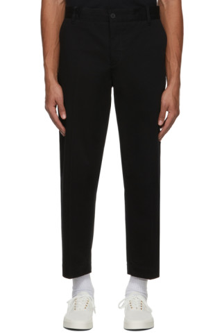 Black Carrot Trousers by Maison Kitsuné 