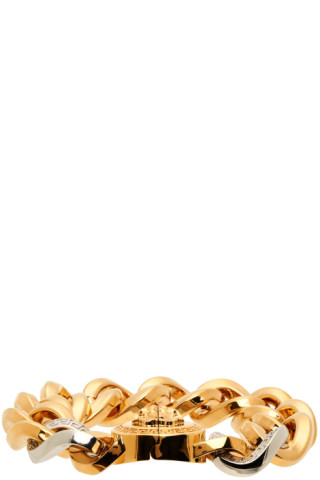 Versace: Gold Medusa Chain Bracelet | SSENSE