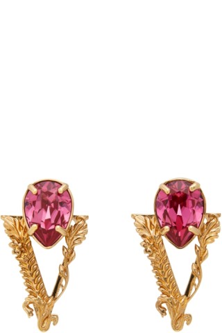 Versace virtus stud earrings clearance