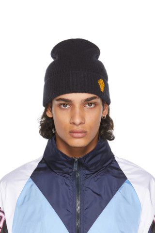 Versace: Black Wool Medusa Beanie | SSENSE