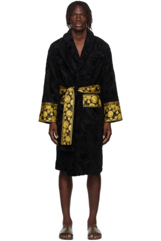 Versace: Black Medusa Amplified Robe | SSENSE