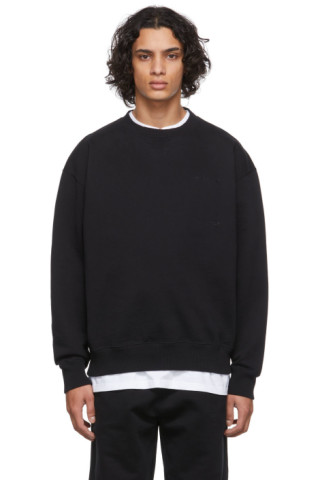 CDLP: Black Heavy Terry Sweatshirt | SSENSE