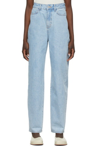 AMOMENTO: Blue Recycled Cotton Denim Jeans | SSENSE