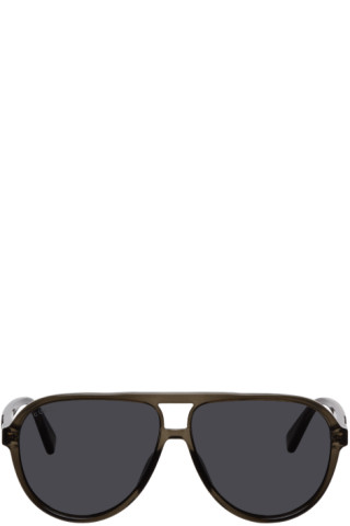 gucci grey gradient aviator sunglasses