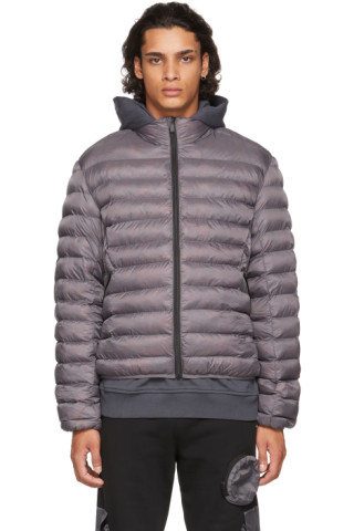 Grey Ultralight Ripstop Puffer Jacket by MCQ on Sale