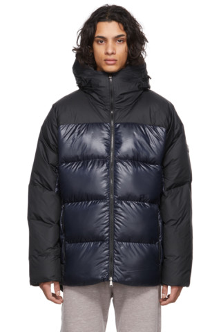 Black & Navy Down Carlton Jacket by RLX Ralph Lauren on Sale