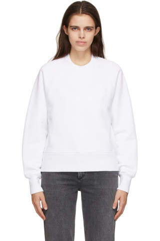 White Ami de Cœur Sweatshirt by AMI Alexandre Mattiussi on Sale